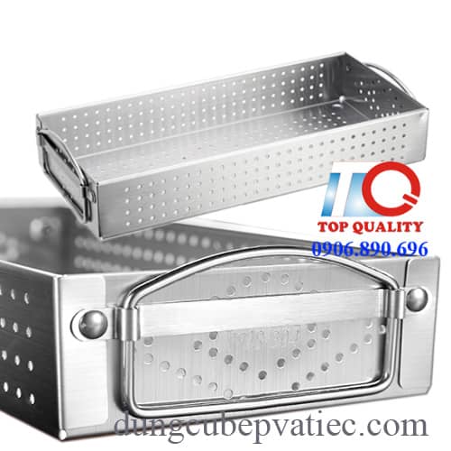 khay inox đựng muỗng đũa inox 304, khay đựng muỗng đũa inox 304, khay inox có lỗ ráo nước muỗng đũa