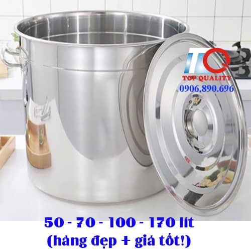 nồi inox giá rẻ, nồi inox lớn giá rẻ, nồi inox nấu bánh tét, nồi inox nấu bánh chưng, nồi inox size lớn