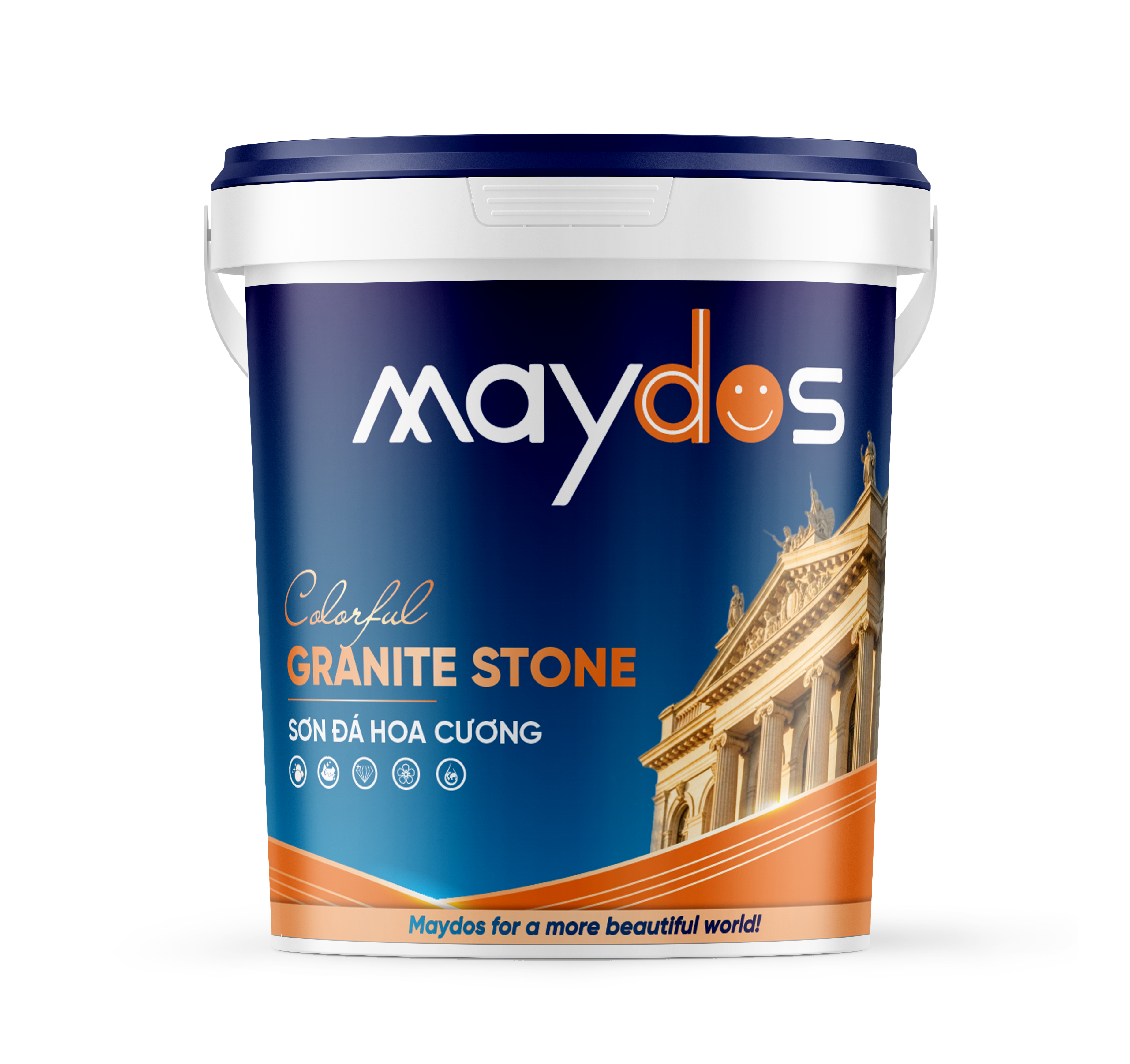 Thùng Sơn Đá Hoa Cương sần Maydos