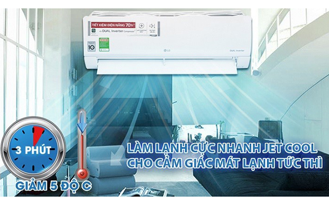 công nghệ làm lạnh nhanh điều hòa midea