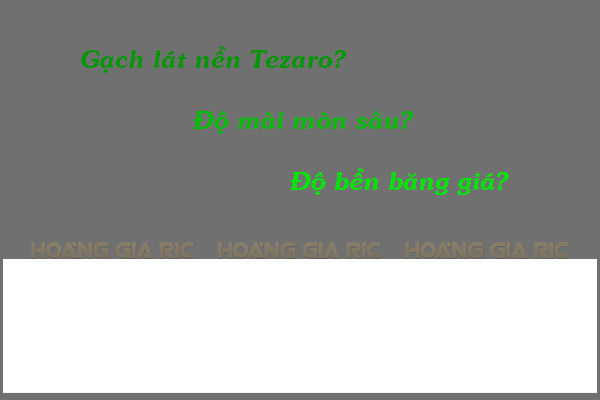 Gạch Tezaro: Xác định mài mòn sâu và độ bền băng giá