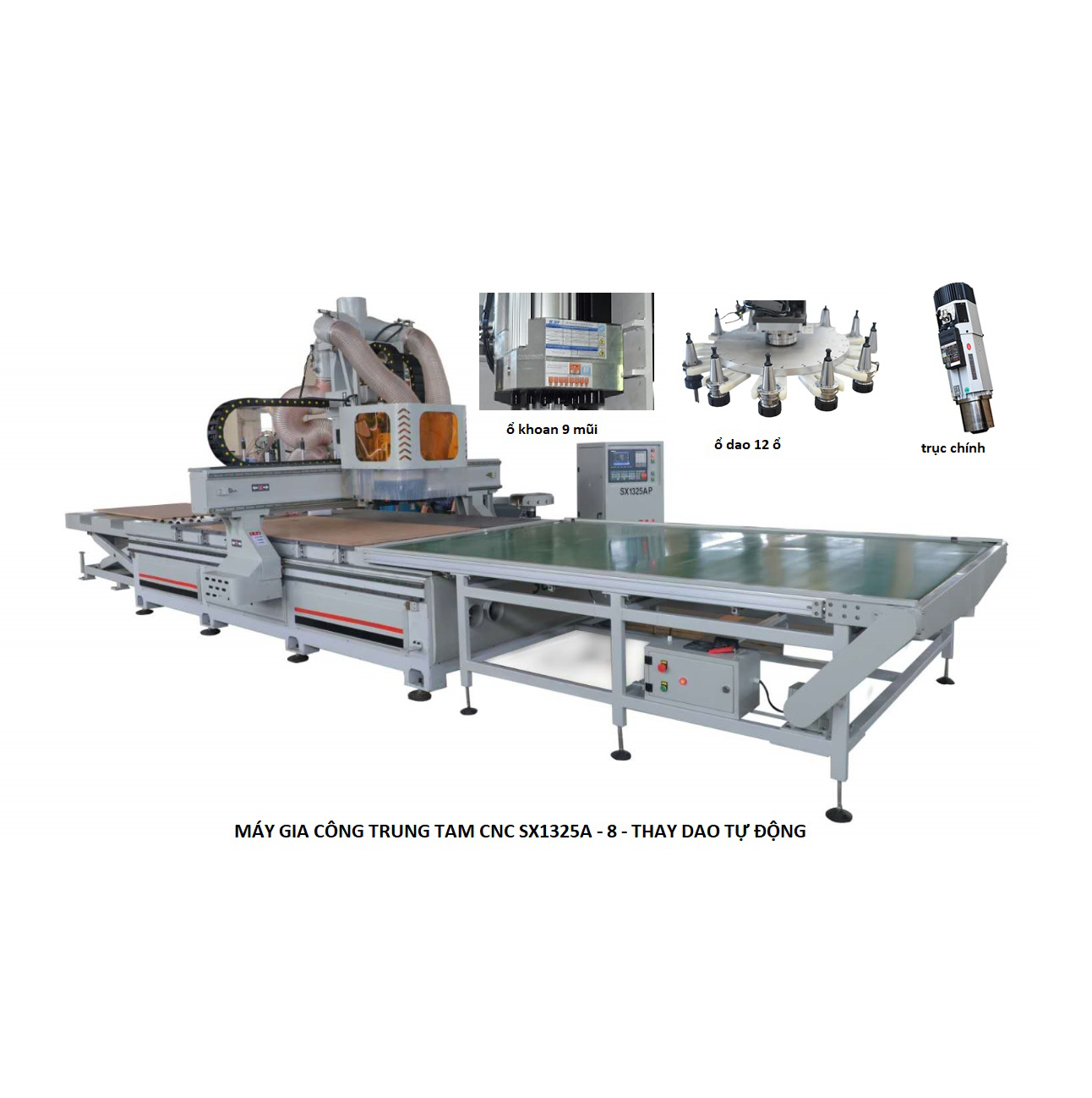 GIA CÔNG TRUNG TÂM CNC SX1325A-4