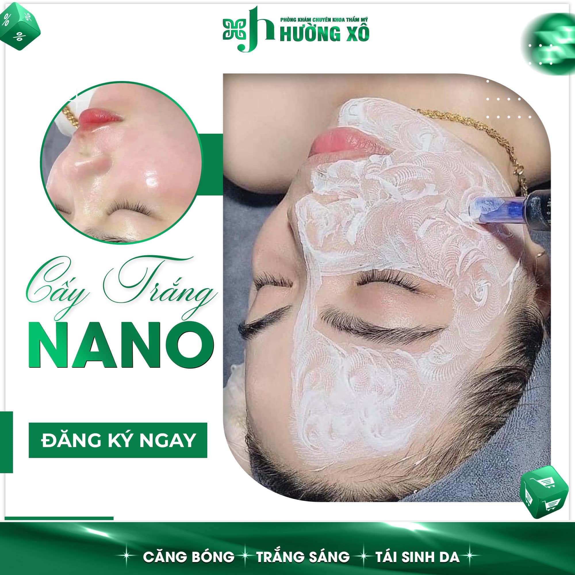 Cấy trắng da mặt
