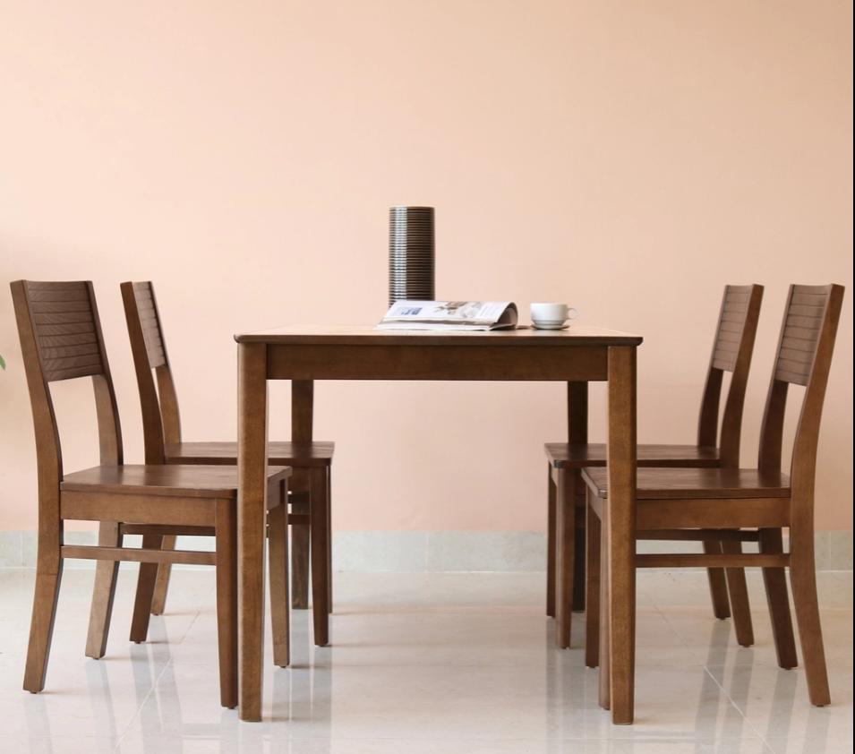 Bộ bàn ăn ghế cherry nâu, sơn theo yêu cầu, số lượng trên 5 bộ