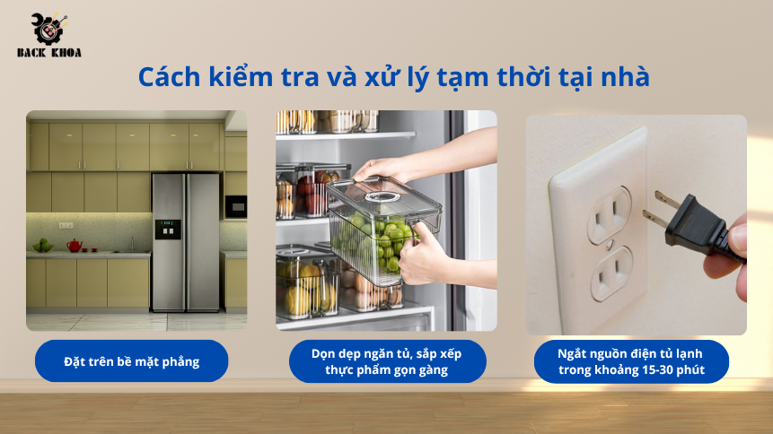 Cách kiểm tra và xử lý tạm thời tại nhà
