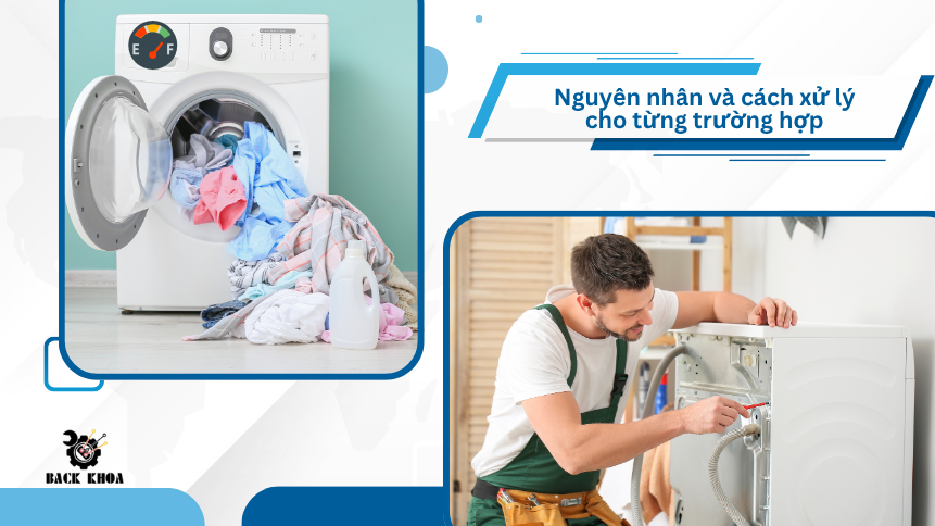 Nguyên nhân máy giặt không vắt và cách xử lý cho từng trường hợp