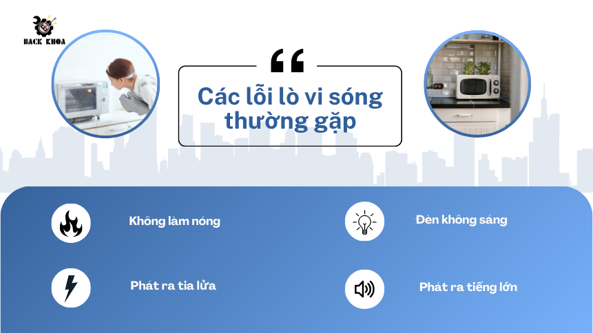 Các lỗi lò vi sóng thường gặp