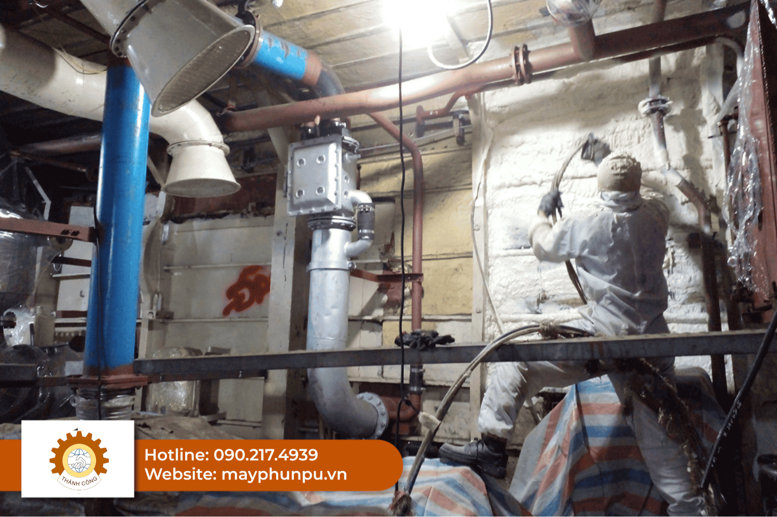 máy phun PU cách nhiệt