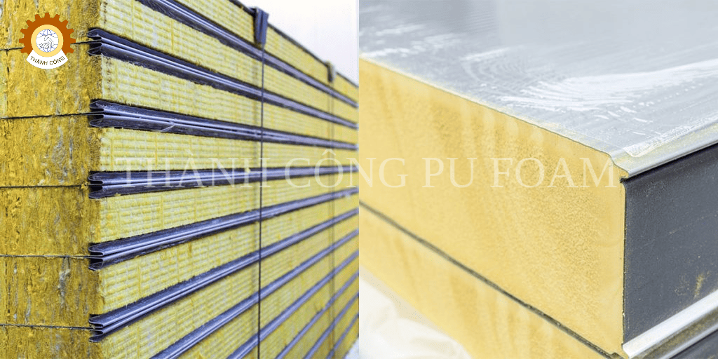 so sánh PU và bông khoáng cách âm