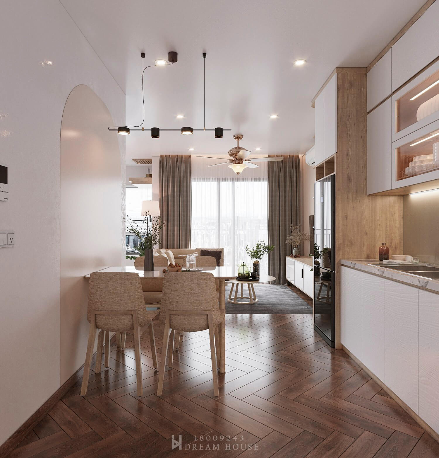 Thiết Kế Nội Thất - Dự Án Vinhome Smart City - chị Cẩm Lệ