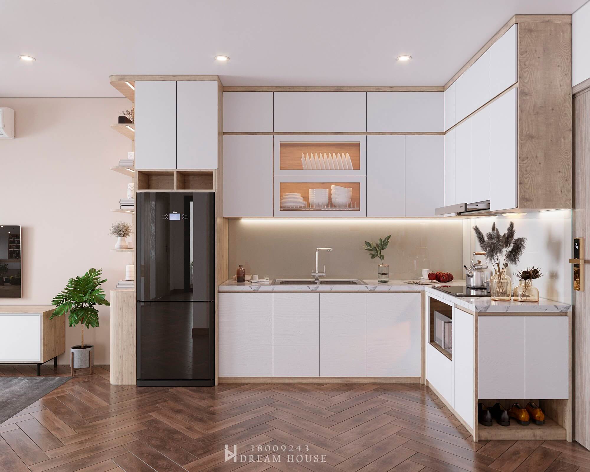 Thiết Kế Nội Thất - Dự Án Vinhome Smart City - chị Cẩm Lệ