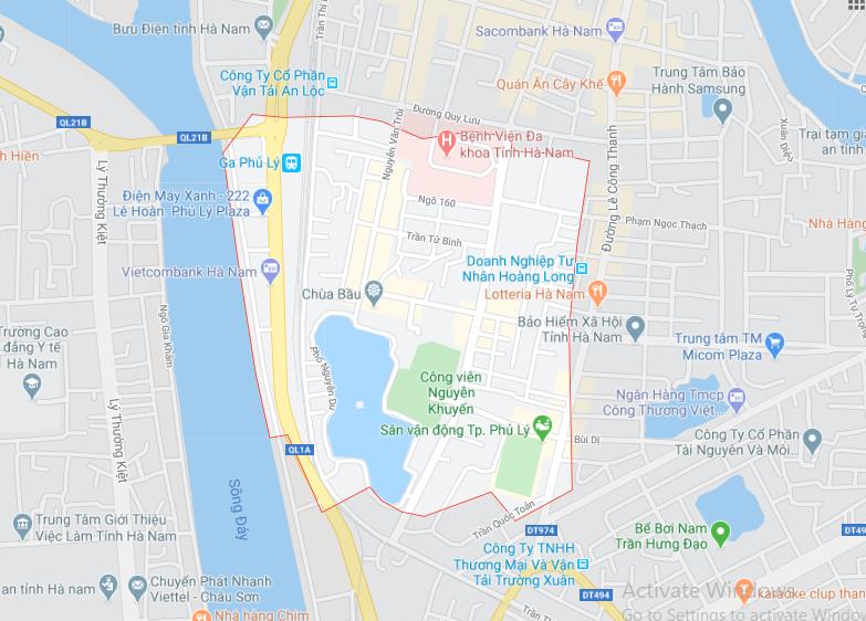 Hai Bà Trưng, TP Phủ Lý, tỉnh Hà Nam