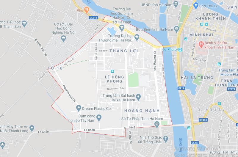 Lê Hồng Phong, TP Phủ Lý, tỉnh Hà Nam