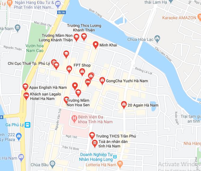 Minh Khai, tp Phủ Lý, tỉnh Hà Nam