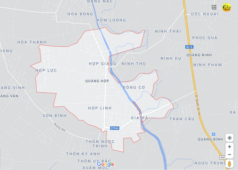 Vị trí địa lý tại Quảng hợp, Quảng xương, Thanh hóa