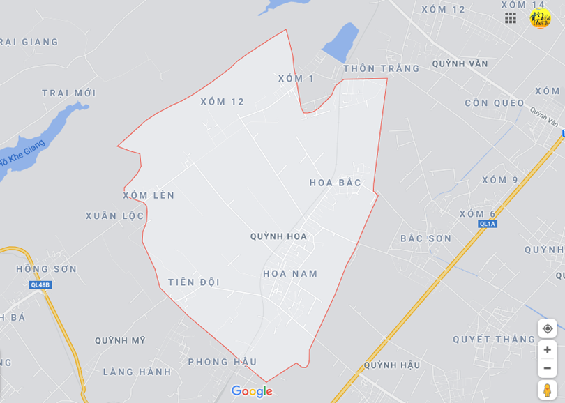 Hình ảnh vị trí địa lý tại Quỳnh hoa, Quỳnh lưu, Nghệ an