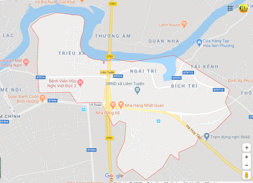 Hình ảnh vị trí địa lý tại Liêm tuyền, Phủ lý, Hà nam