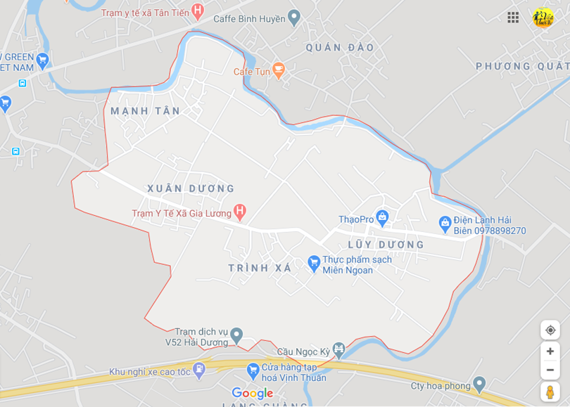 Hình ảnh vị trí địa lý tại Gia lương, Gia lộc, Hải dương