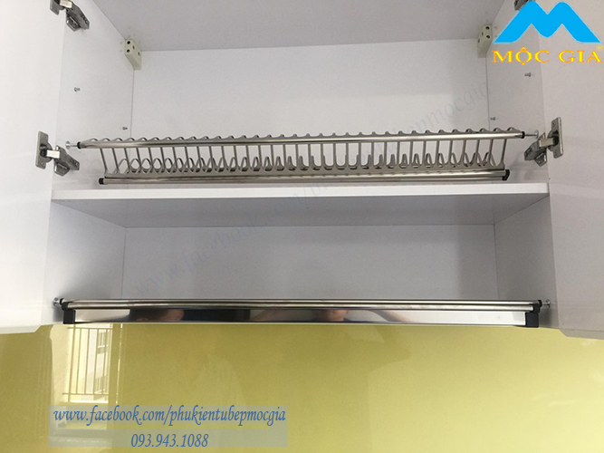 kệ chén cố định tủ bếp trên