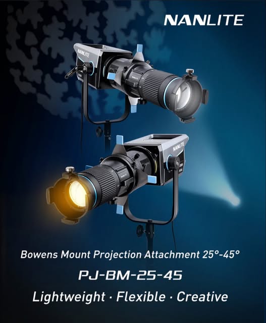 NANLITE Bowens Mount Projection Attachment 25°-45°