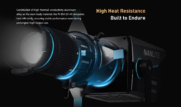 NANLITE Bowens Mount Projection Attachment 25°-45°
