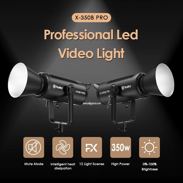 Đèn LED Tolifo X-350B Pro 350W DMX 2700K-6500K