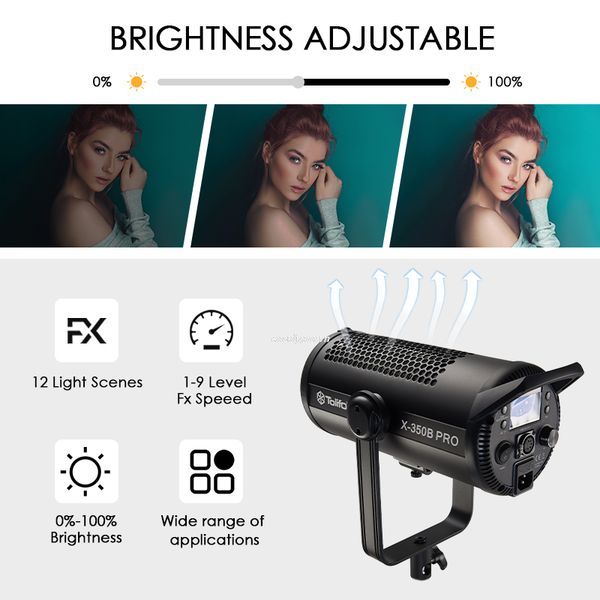 Đèn LED Tolifo X-350B Pro 350W DMX 2700K-6500K