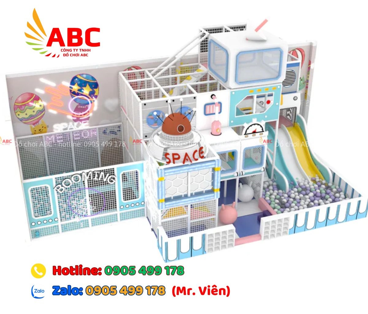 Mô hình khu vui chơi trẻ em theo chủ đề không gian