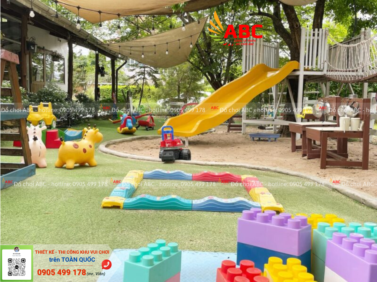 Mô hình Kids Cafe kết hợp sân chơi ngoài trời