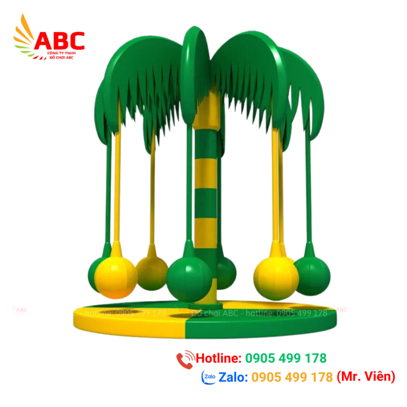 Đu quay cây dừa cho bé