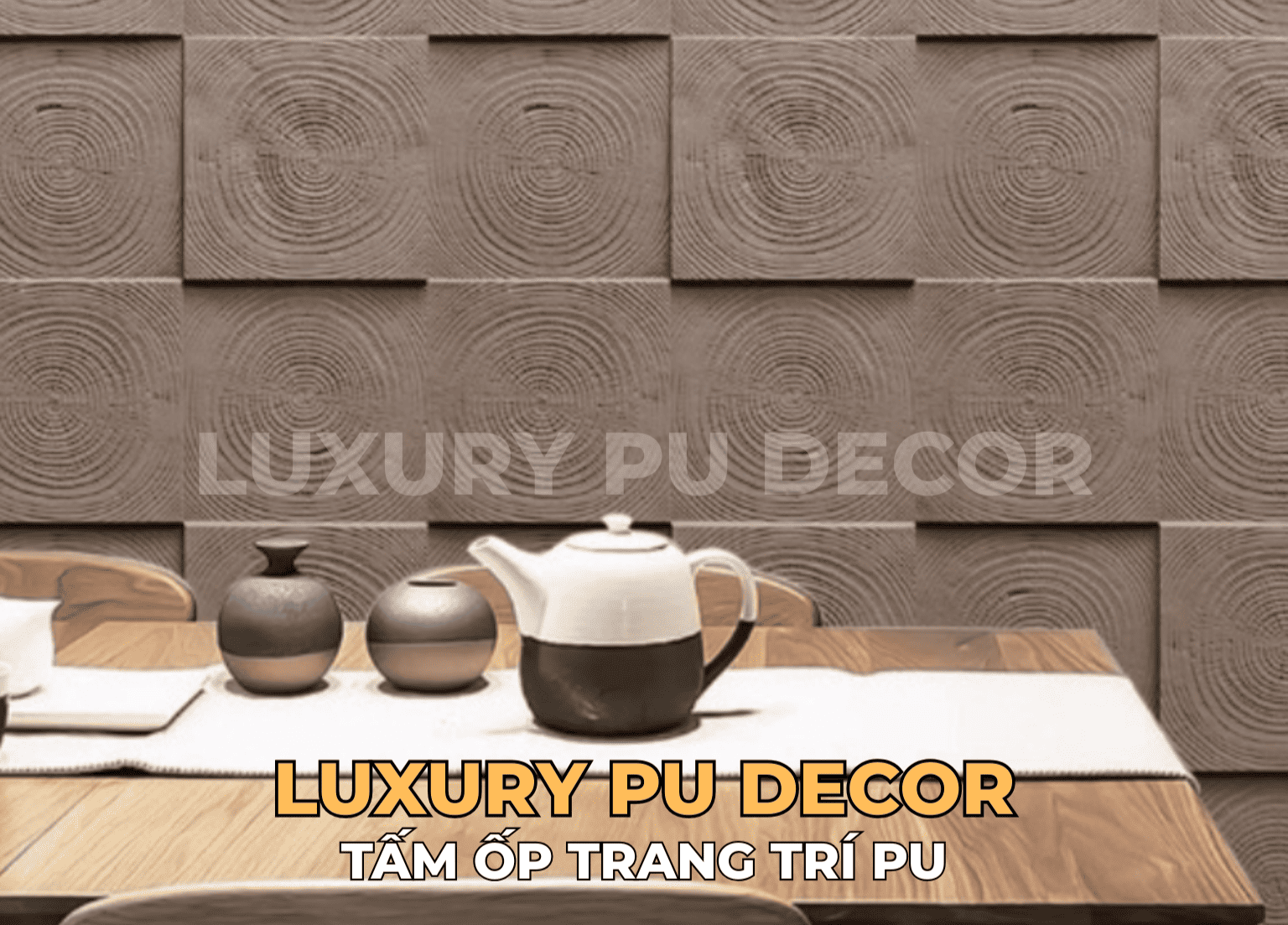 tấm ốp PU giả gỗ thớt