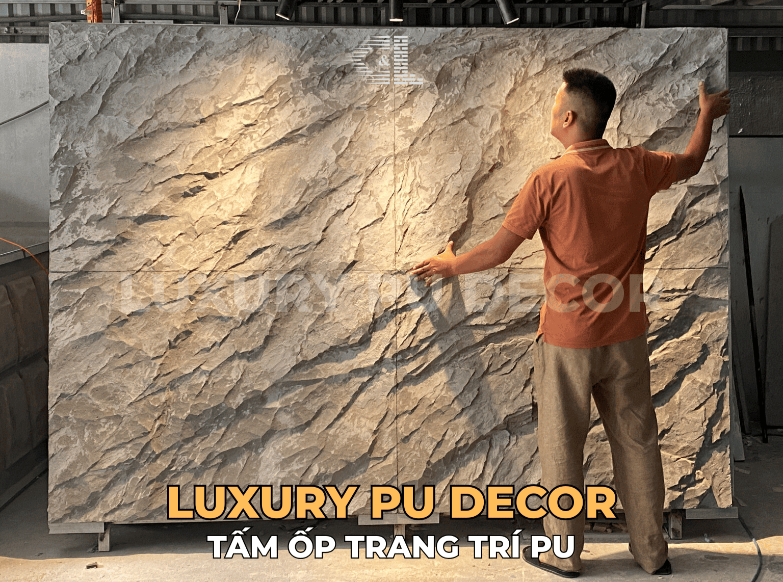 tấm PU đá liền vân