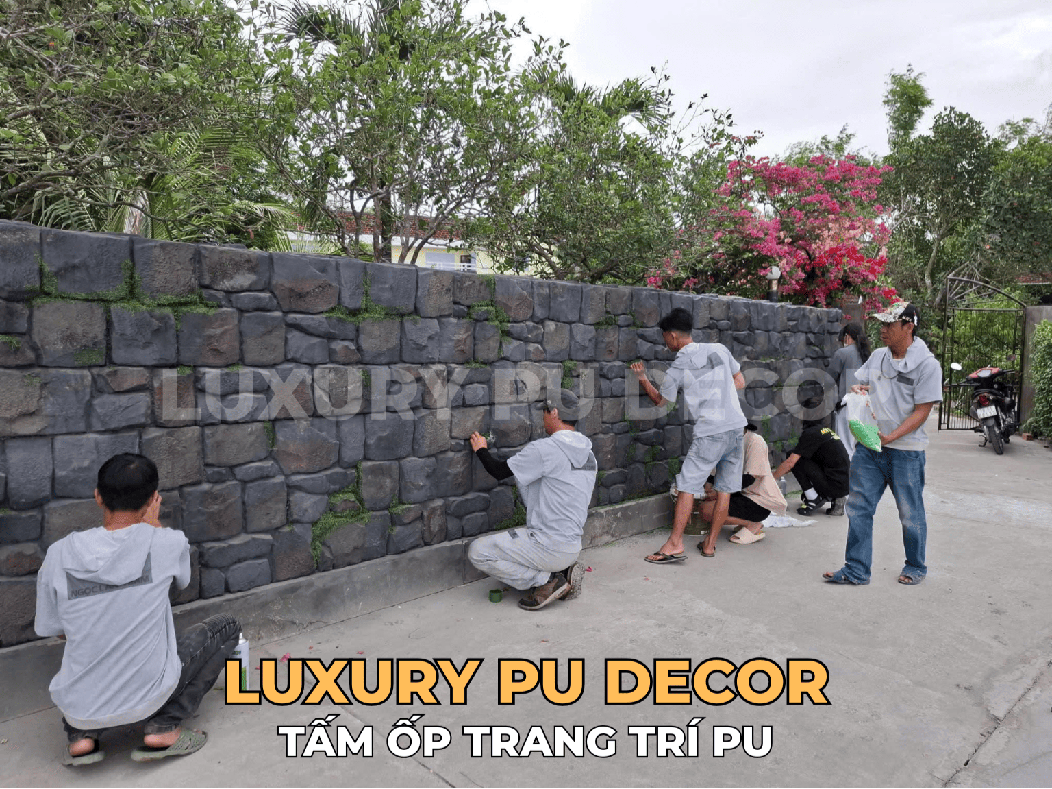 tấm ốp PU ngoại thất