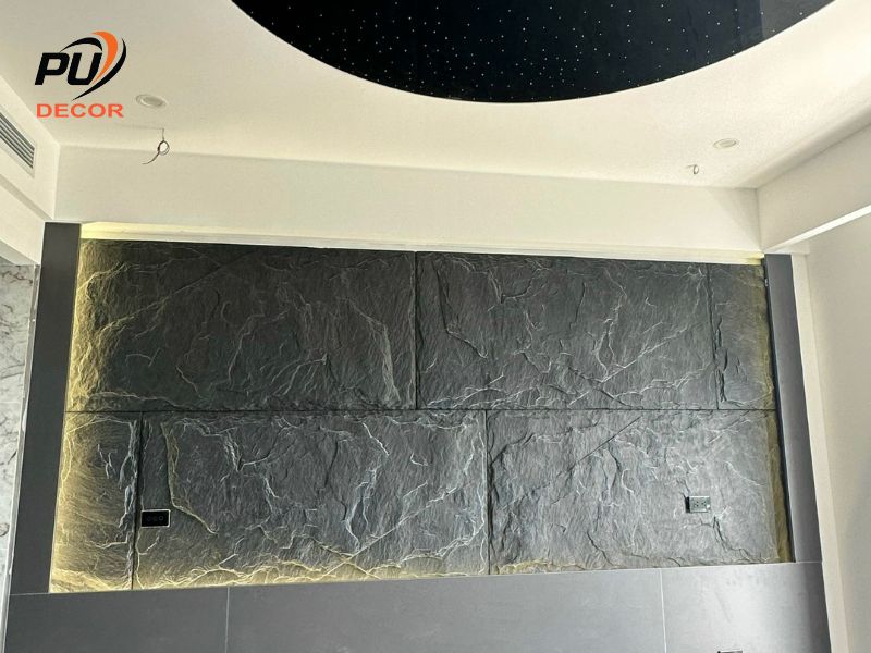 Tấm ốp tường PU giả đá
