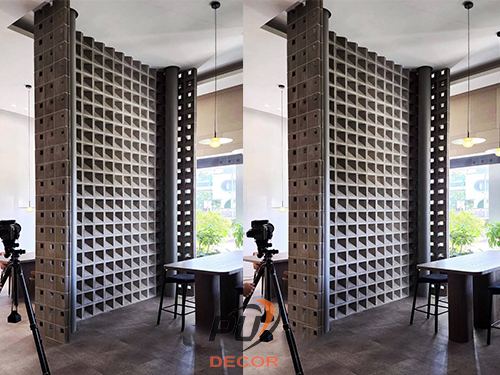 Hình ảnh công trình đã thi công tấm vách ô PU