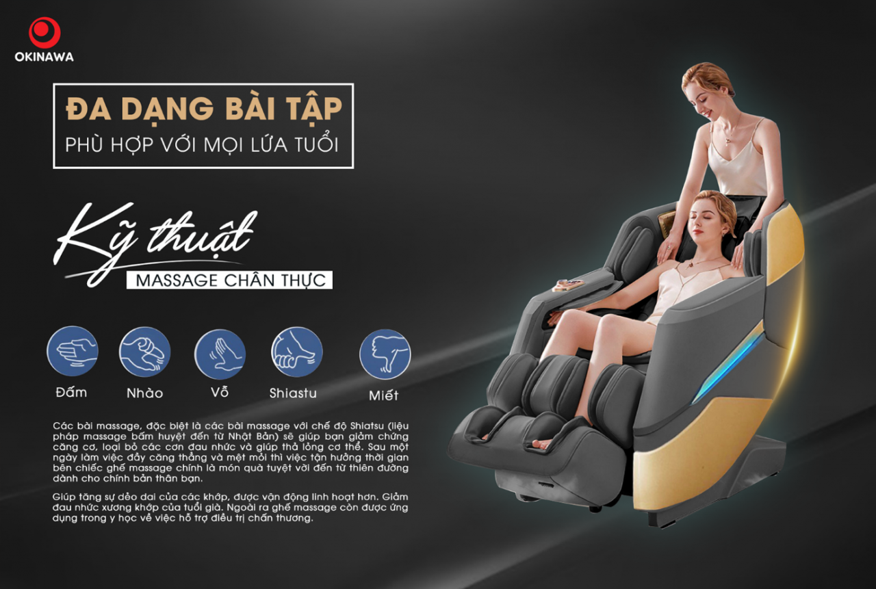 Ghế massage Okinawa Bắc Ninh