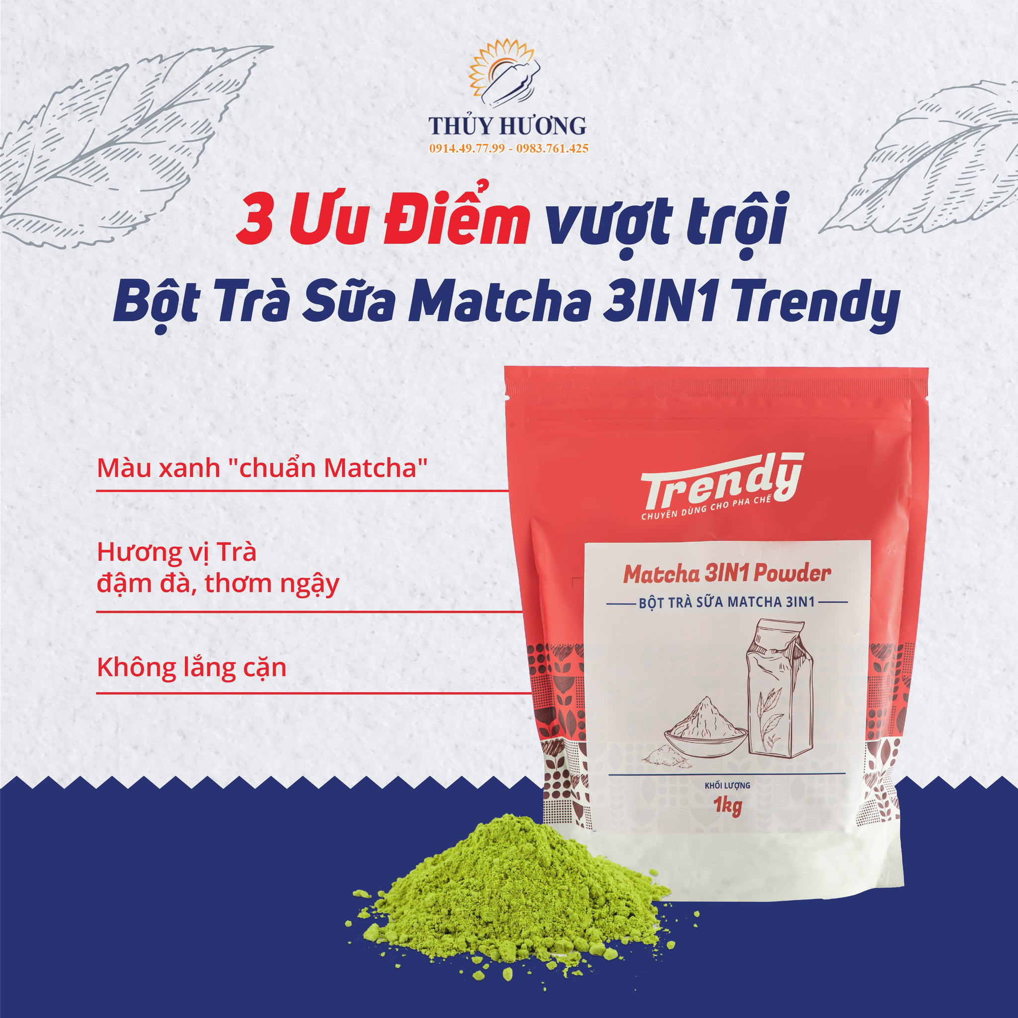 Bột matcha Trendy