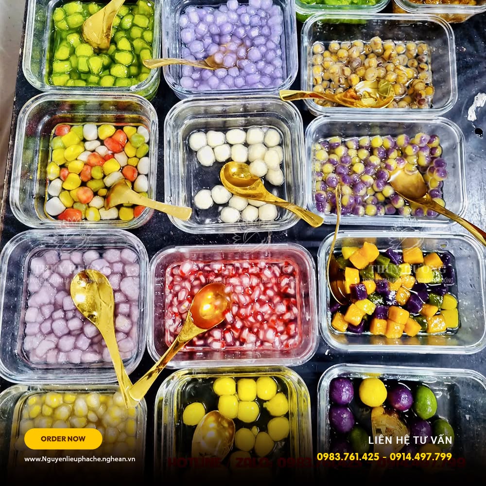 Topping trà sữa