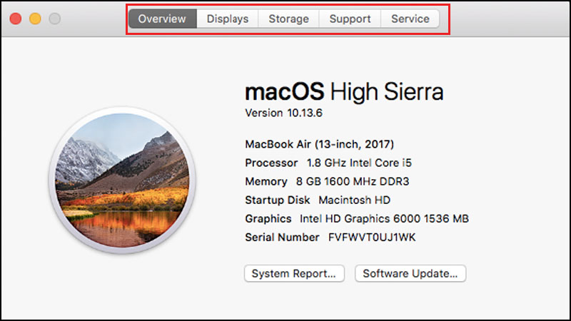 Hướng dẫn cách kiểm tra cấu hình máy tính Macbook