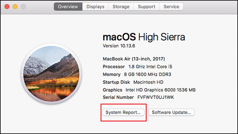 Hướng dẫn cách kiểm tra cấu hình máy tính Macbook