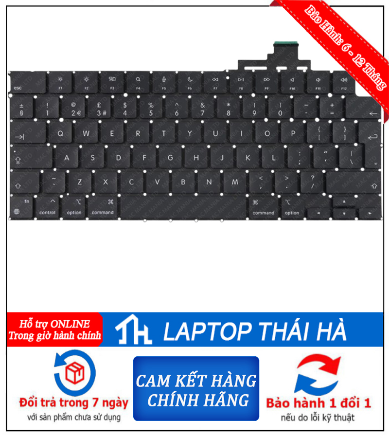 Bàn phím MacBook Air m3 2024 A3113