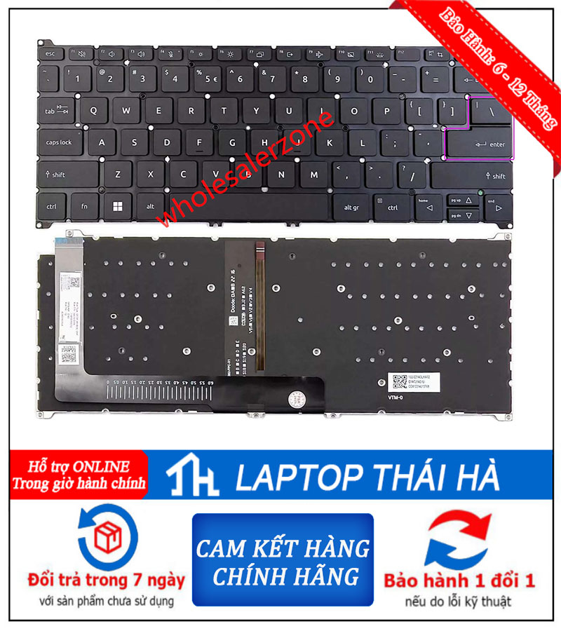 Bàn phím laptop Acer Swift Go AI 2024 Gen 2 SFG14-73-71ZX