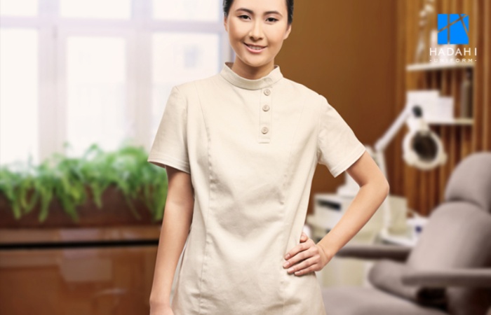 Dịch vụ may áo đồng phục spa tại Glu