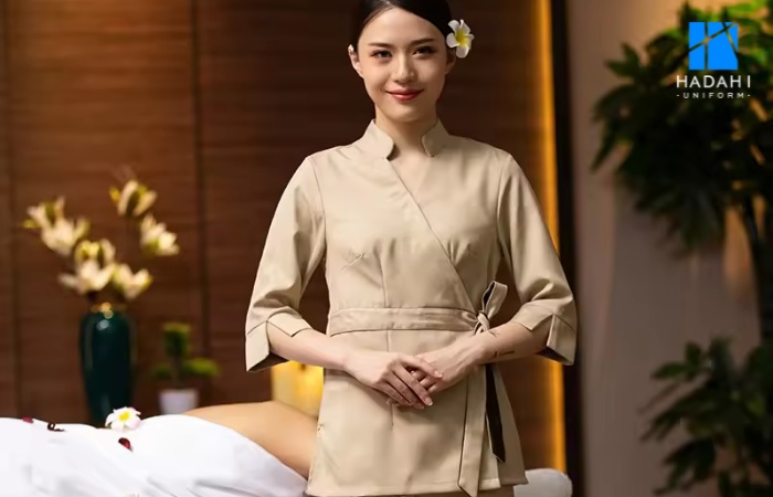 Dịch vụ may áo đồng phục spa tại Trang Anh