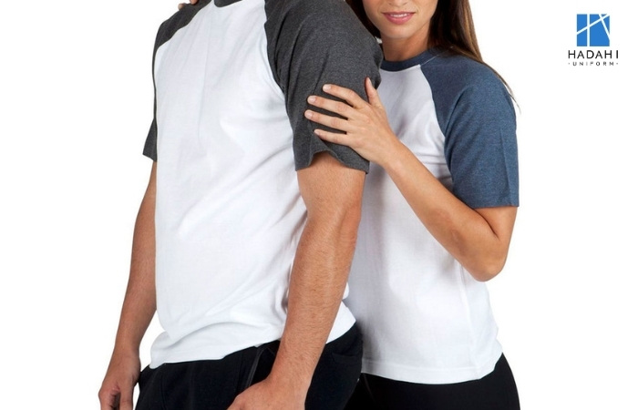 Áo thun raglan phối tay màu