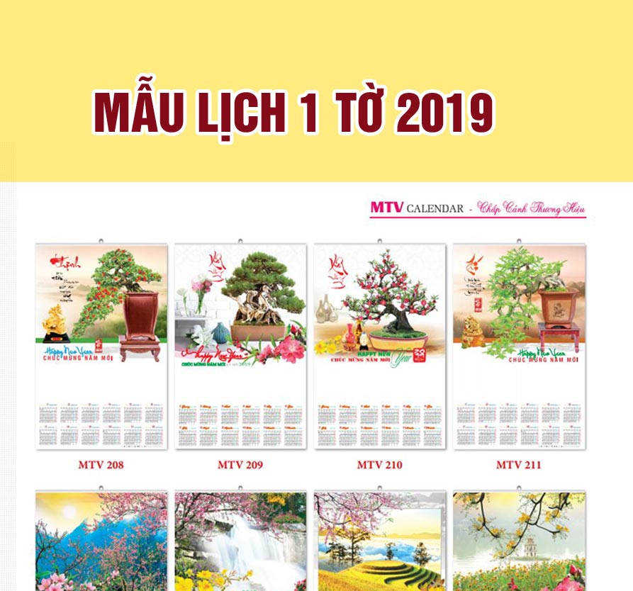mẫu lịch tết
